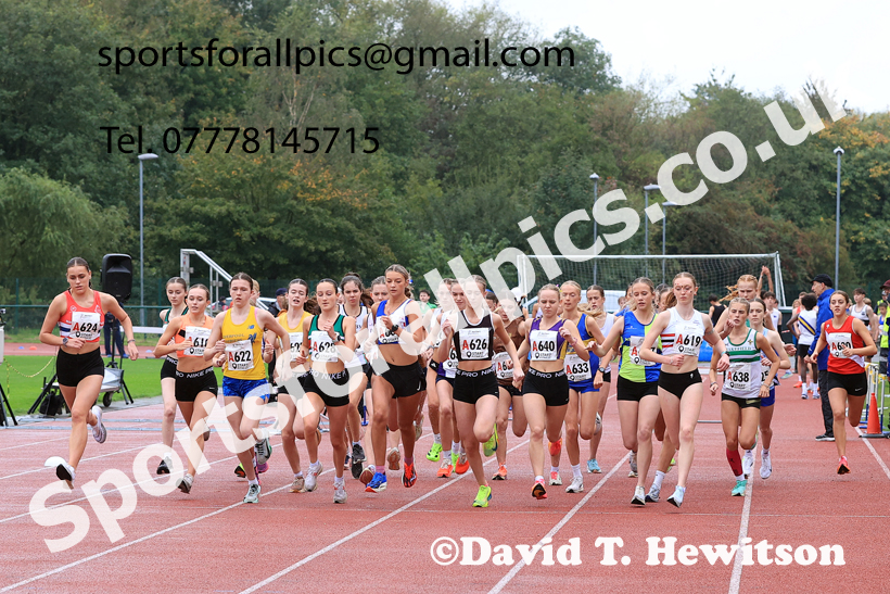 Womens Under-17s 2025 Northern Athletics Autumn Road Relays, Leigh, Lancashire. Photo: David T. Hewitson/Sports for All Pics